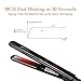 MARNUR Professional Hair Straightener Flat Iron Straightening Hair Ceramic Titanium Ion Plates Adjustable Temp Travel Size Dual Voltage 1 inch.