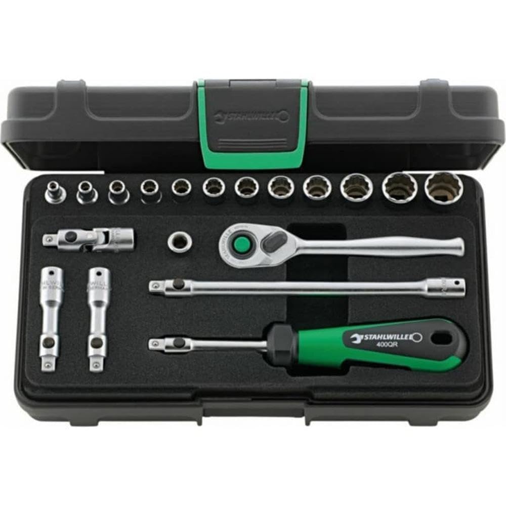 JUEGO COMPLETO DE LLAVE DE VASO 1/4" - 40AD/12/7QR KN