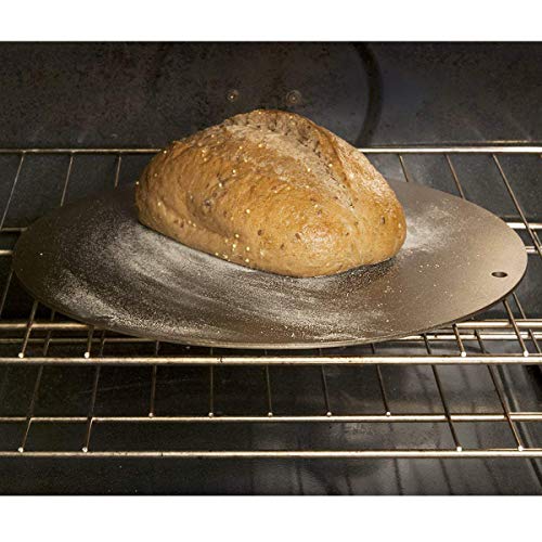 Pizzacraft PC0307 Round Steel Baking Plate for Oven or BBQ Grill, 14" Diameter