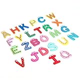 Kids toys colorful wooden refrigerator magnet alphabet A-Z Letters 26pcs