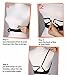 Cleavage Bra Strap Clips Converter For Hide Bra Straps (Black/Transparent)