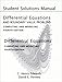 Student Solutions Manual for Differential Equations and Boundary Value Problems: Computing and Modeling