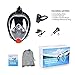 HENGBIRD Snorkel Mask with Detachable Camera Mount, Foldable Easybreath Full Face Scuba Mask Snorkeling Mask with 180° Panoramic View Anti-Fog Anti-Leak - 2018 Latest Upgrade Snorkel Set