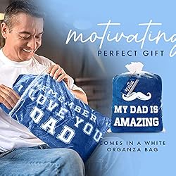 EasyFluffy Dad Blanket from Daughter or Son