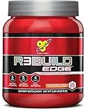 BSN R3Build Edge Post Workout Recovery Powder With Creatine, Glutamine and BCAAs, Strawberry Orange, 25 Servings
