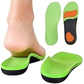 Bacophy Kids Orthotic Arch Support Insoles, Plantar Fasciitis Cushioning Shoe Inserts, Shock Absorption Velvet Surfaces Deep Heel Cup Chinldren Inner Soles for Flat Feet, Feet Heel Pain Relief (L)