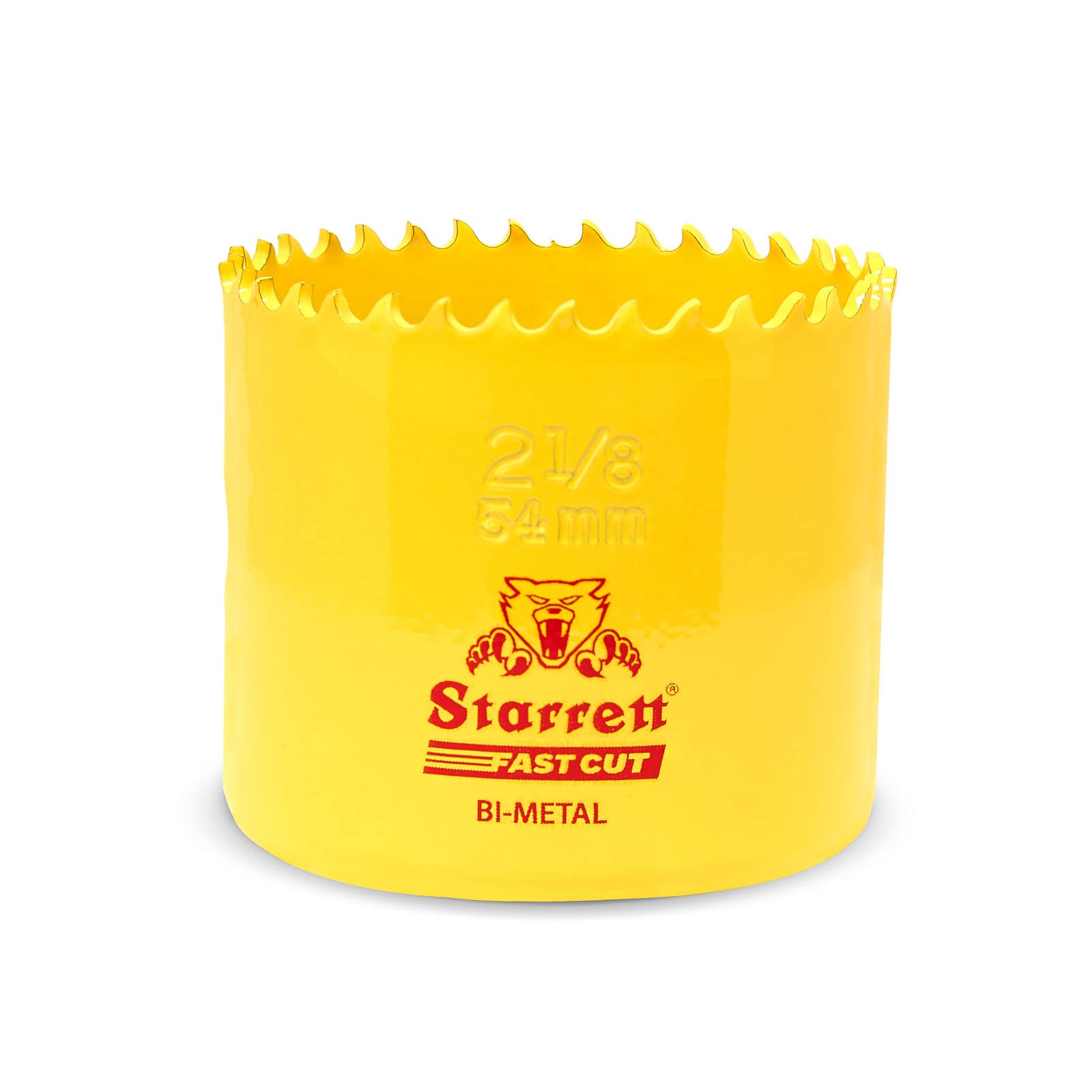 Starrett HSS Bi-Metal Fast Cut Hole Saw - 54mm - For Metal, Wood, Plastics