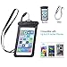 Yomole oki98i Waterproof Case, Cell Phone Universal Dry Bag Pouch with Headphone Jack for Apple iPhone 7/6 Plus/Samsung S8 etc. Smartphone Devices, Black
