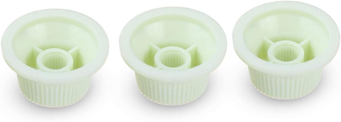 Musiclily Pro Inch Strat Knobs 1 Volume 2 Tone Control Knobs Set for USA Strat Stratocaster Style Electric Guitar, Mint Green(Set of 3) - Image 4