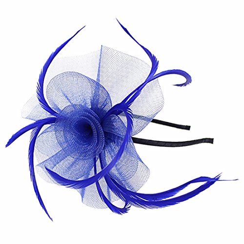 Womens Ladies Bow Fascinator Hat With Headband Tea Party Derby Wedding Accessory