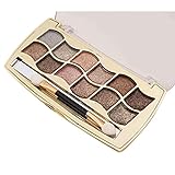 Start 12 Colors Eyeshadow Shimmer Eye Highlight Palette & Cosmetic Brush Makeup Set (6#)