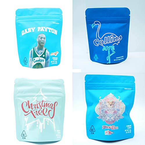 Mixed Package 100 pcs Smell Proof Mylar Bags for 3.5 gram Cookie