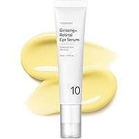 TOSOWOONG Ginseng Plus Eye Serum with 0.02% Retinal, Niacinamide & Bakuchiol, Korean Skincare, 30ml, 1.01 fl.oz.