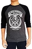 Black Sabbath The End War Pigs World Tour Baseball Tee Raglan 3/4 Sleeve T Shirt X-Large Heather Charcoal/Black