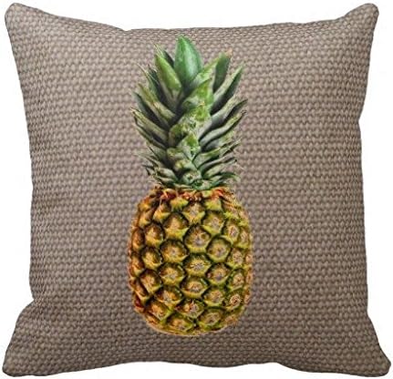 Burlap Pineapple Throw Pillow Case Cushion Cover