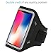 LOVPHONE iPhone 13 Mini/iPhone 12 Mini/iPhone 11 Pro/iPhone X/XS Armband,Sport Running Exercise Gym Case with Key Holder & Card Slot,Fingerprint Sensor Access Supported and Sweat-Proof (Gray)