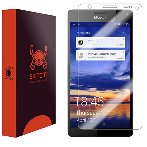 Microsoft Lumia 950 XL Screen Protector, Skinomi TechSkin Full Coverage Screen Protector for Microsoft Lumia 950 XL Clear HD Anti-Bubble Film