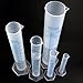 Pixnor 5pcs Measuring Cylinder Graduated Cylinder 50ml 100ml 250ml 500ml 1000ml
