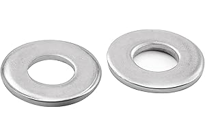 CARLWIN Premium 1/4” Flat Washers, 100pcs Stainless Steel Washers for Screws&Bolts, 1/4" ID x 5/8" OD