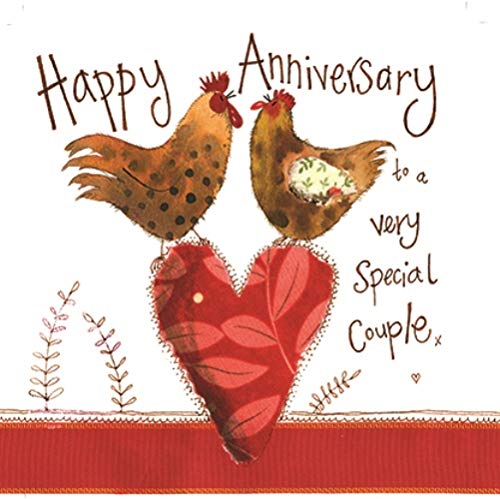 ALEX CLARK Happy Anniversary Chicken Card