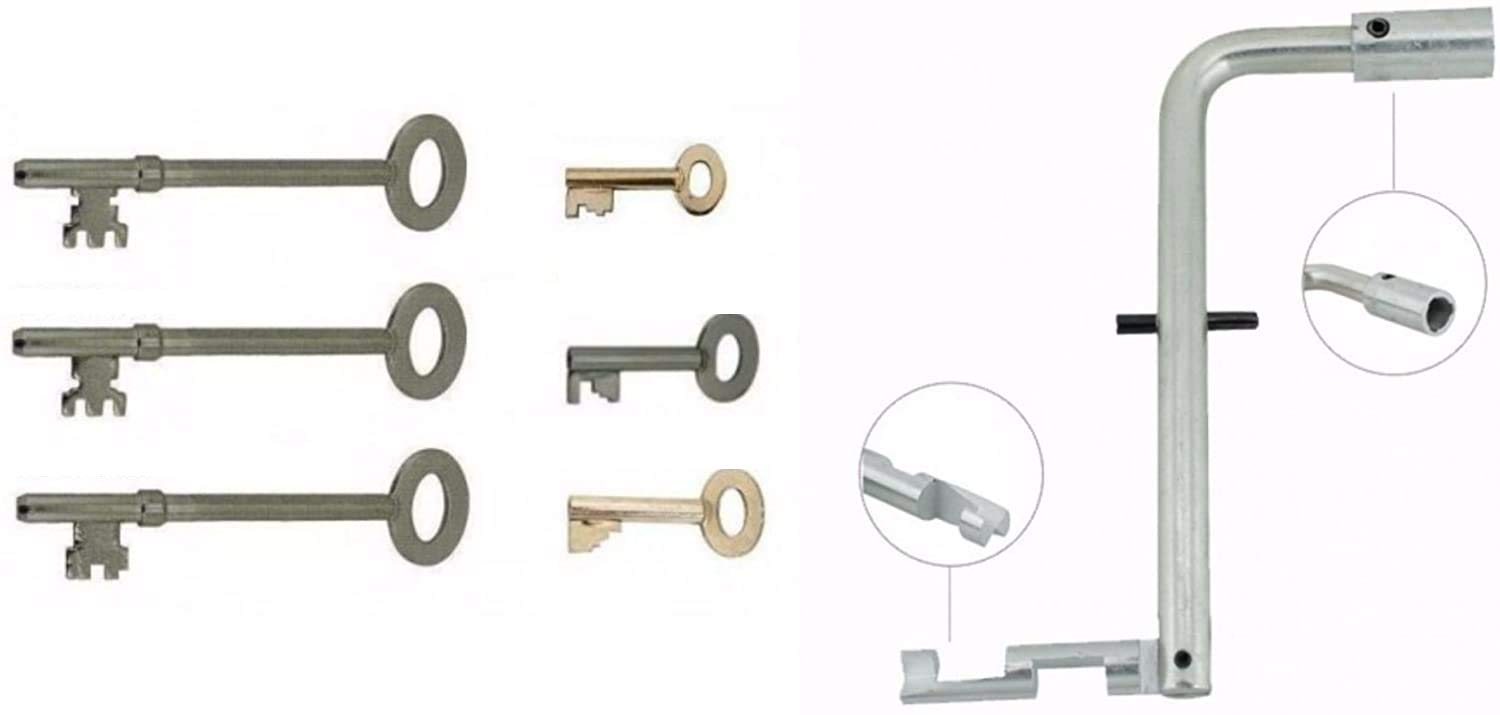 Bary Drop Key FIRE Brigade Lift Access ATTACHEMENT FIRE Mans FB Key Set of 6