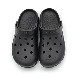 Amoji Garden Clogs Shoes Summer Yard CL212 Black