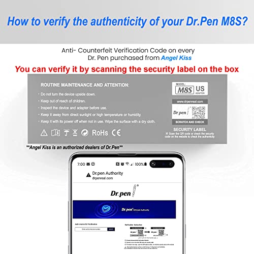 Dr. pen Ultima M8S Professional Microneedling Pen: Wireless Derma Pen, Easy to Use, LED Display, 9 Replacement Cartridges, Authentic Dr Pen Microneedling for Professionals and Home