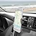 Car Holder, Veckle Air Vent Car Mount Holder, Easy Operation Universal Cell Phone Holder Car Cradle Stand for Smartphone iPhone 7 6S 6 Plus Samsung Galaxy S8 Plus Note 5 4 Google Pixel XL GPS - Black