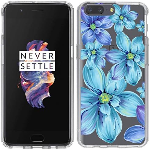 Oneplus 5 Case Anbobo with Flower Clear Design Shock Absorbing Clear Floral Pattern TPU Cover For Oneplus 5 (lotus)
