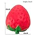 WATINC 1 pcs Jumbo 4inch Kawaii Strawberry Squishy Cream Scented Slow Rising Large Kawaii Squishies Charms, Hand Toy, Stress Relief Toy Lovely Toy, Decorative Props Large(Strawberry)