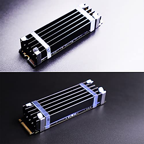 GLOTRENDS M.2 Heatsink with M.2 Thermal Pad for 2280 M.2 PCIe 4.0/3.0