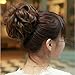 HI GIRL Synthetic Scrunchy Bun Updo Hair Piece Hair Ponytail Wavy Messy Donut Chignon Hair Extensions #6A