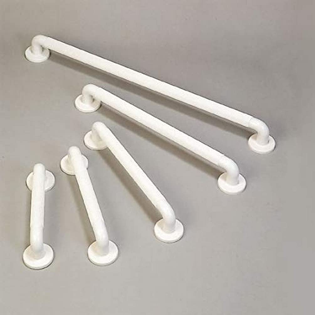 Homecraft Moulded Fluted Grab Rail, Durable PVC Safety Rail and Mobility Aid for Bathroom for Elderly, Disabled and Handicapped Users, Indoor and Outdoor Attachment, 61cm