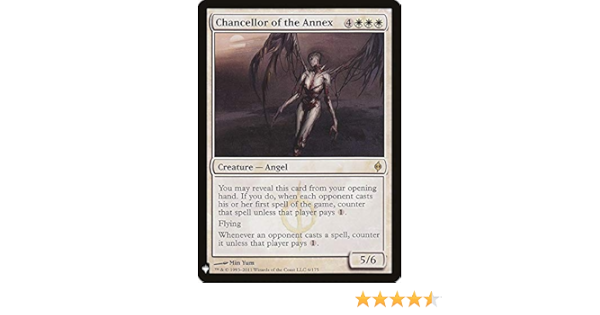 Amazon Com Magic The Gathering Chancellor Of The Annex Mystery Booster New Phyrexia Toys Games