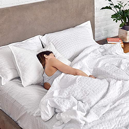 Gravity Blanket Memory Foam Pillow, Made from Cotton Hybrid, QueenSized Pillow 30” x 20