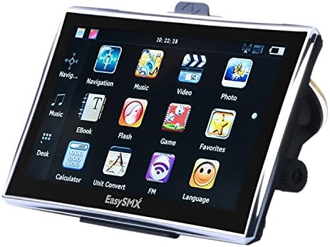 [Father's Day Gift for Dad] EasySMX Preloaded Original Maps 7 Inch 8GB TFT LCD Touch Screen GPS Navigator Music/Movie Player Multi-language Compatible with Window XP