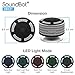SoundBot IPX7 Waterproof 5W Bluetooth Wireless Shower Speaker with 8Hrs Playback, Built-in FM Radio Tuner, LED, Premium HD Sound, Water Weather Resistant Portable Speakerphone, SB531 (Grey)