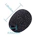 Auihiay 60 Pack Headset Microphone Windscreens Mini Mic Foam Cover for Headset Lapel Lavalier (Black)