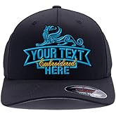 Custom Embroidered Flex Fitted hat. Flex Fitted 6277/6477 Baseball Cap. Place Your Own Custom Text