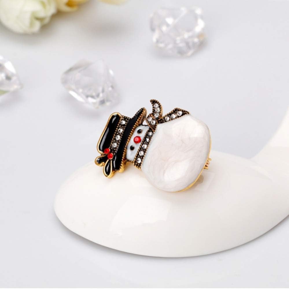 Color : A Creative Brooch Pin Brooch brooch Christmas Snowman brooch Brooch 2 piece set Badge Pin Lapel Pin