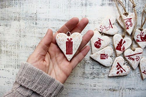 Set of 5 Scandi Christmas ornaments 210817-3