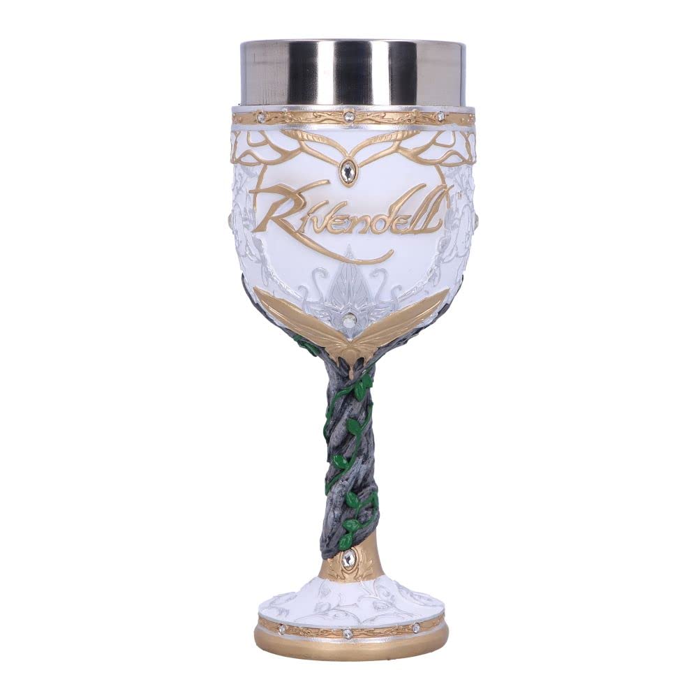Nemesis Now Officially Licensed Lord of The Rings Rivendell Goblet, White, 19.5cm