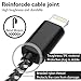 TNSO MFi Certified iPhone Charger Lightning Cable 5 Pack [3/3/6/6/10FT] Extra Long Nylon Braided USB Charging & Syncing Cord Compatible iPhone Xs/Max/XR/X/8/8Plus/7/7Plus/6S/6S Plus/SE/iPad/Light blue