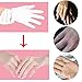 Outee 12 Pairs 8 Inch White Fabric,Silver Gloves for Women with Moisturizing, Hydrating Fabric Blend for Dry Hands, Coin Jewelry Inspection, Soft Working Gloves