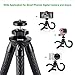 Zecti Flexible Cellphone Tripod with Phone Mount Adapter for SLR Digital Camera, GoPro, Samsung Google, Etc All Smartphone