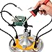 QuadHands Flex Plus Workbench | Helping Hands Soldering Stations | Soldering Iron Helping Hand Tool | Designed for PanaVise & Soldering Tools | Steel Base for Welding Table Top with Locking Grips