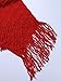 Choies Women's Acrylic Asymmetric Tassel Chunky Poncho Cape V Neck Knitted Jumper