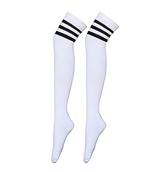 Bestjybt Women Long Thigh High Socks Cotton Warm