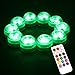Acmee (pack of 10) Multi-color 3 LEDs Water Proof floral Light with Remote Control /12 colors LED Submersible Tea Light with remote control for Wedding or Party Decoration