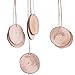 BTOOP 50 Pieces Wood Slices with Holes Natural Unfinished Predrilled DIY Round Discs Ornaments Tree Bark Wooden Circles with 33 Feet Natural Jute Twine Holes Round Log Discs 1.96 Inch - 2.36 Inch